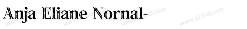 Anja Eliane Nornal字体转换